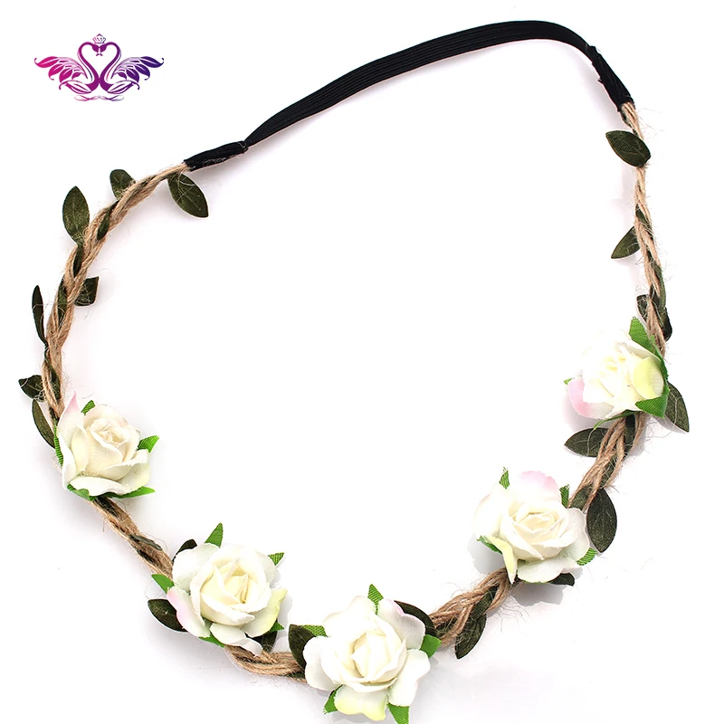 M MISM очаровательный женский пляжный венок для девочек Свадебный Aaccessories розовый