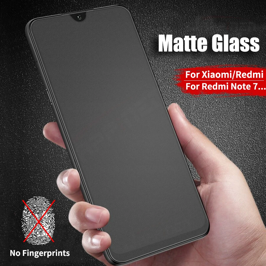 Матовое закаленное стекло для Xiao mi Red mi Note 7 6 5 Pro Pocophone F1 mi 9 8 SE A2 Lite Max 3 Защитная пленка для экрана