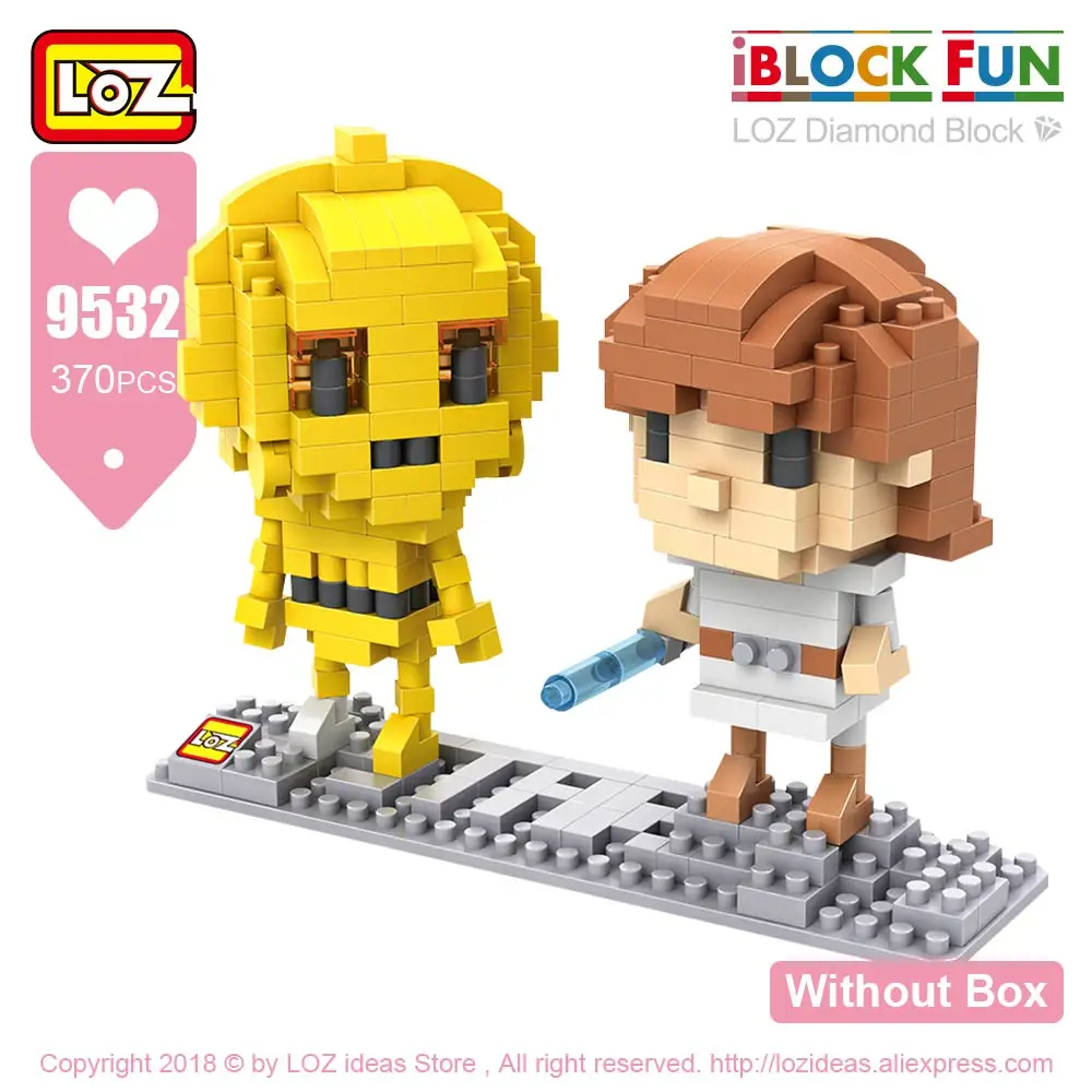9532 Without Box LOZ, микро блоки, кубики, фигурки, игрушка, робот, набор, модель, алмазные блоки, здания, горячие игрушки, хобби, Обучающие, сделай сам - Цвет: 9532 Without Box