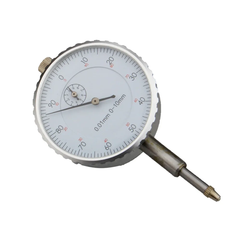 

0.01mm Accuracy Dial Indicator Gauge 0-10MM Outer Measuring Clock Round Dial Indicator Accurate Accuracy Measurement Tools Hot