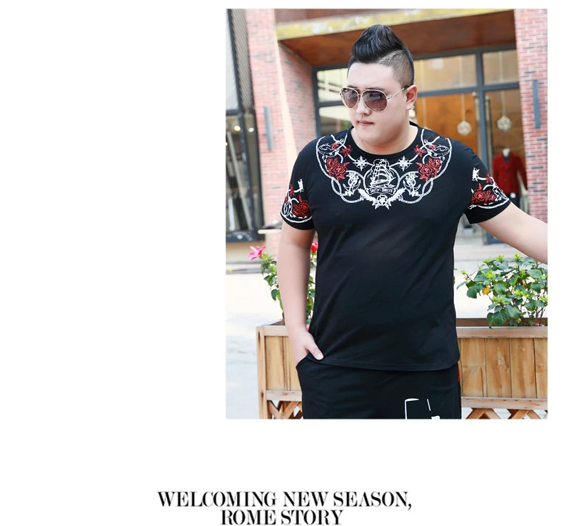 Свободная Мужская футболка размера плюс, 4XL, 5XL, 6XL, 7XL, Мужская футболка большого размера, летняя повседневная футболка большого размера с круглым вырезом, homme, новинка