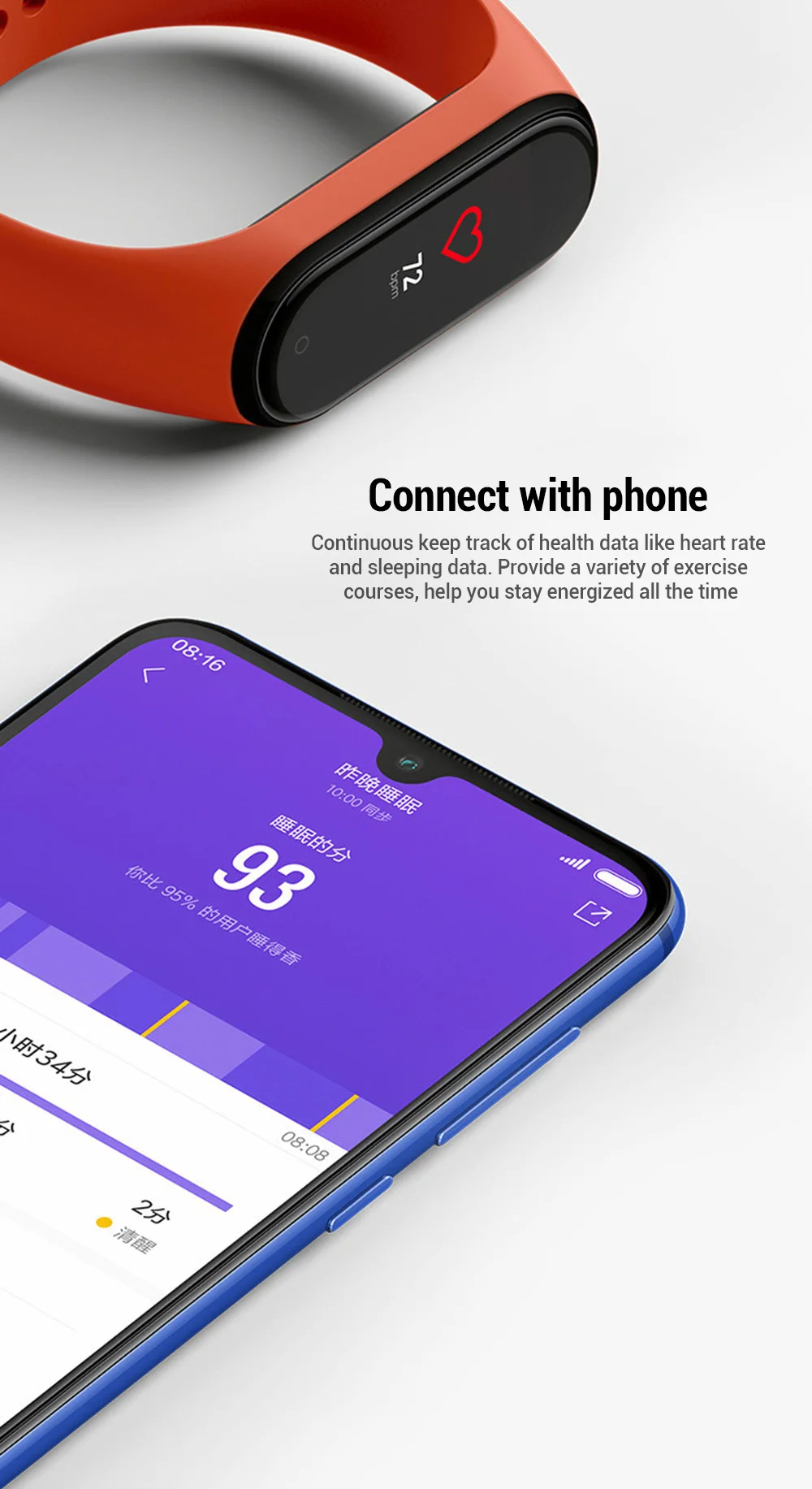 Натуральная Xiaomi mi 4 смарт-браслет цветной экран фитнес 135 мАч Bluetooth 5,0 50 м плавание mi ng водонепроницаемый Русская версия