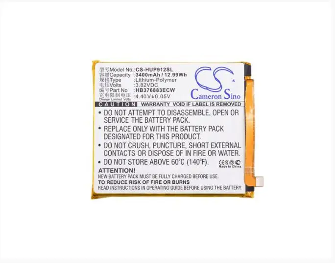 

Cameron Sino 3400mah battery for HUAWEI Ascend P9 Plus P9 Plus Dual SIM TD-LTE VIE-L09 VIE-L29 HB376883ECW