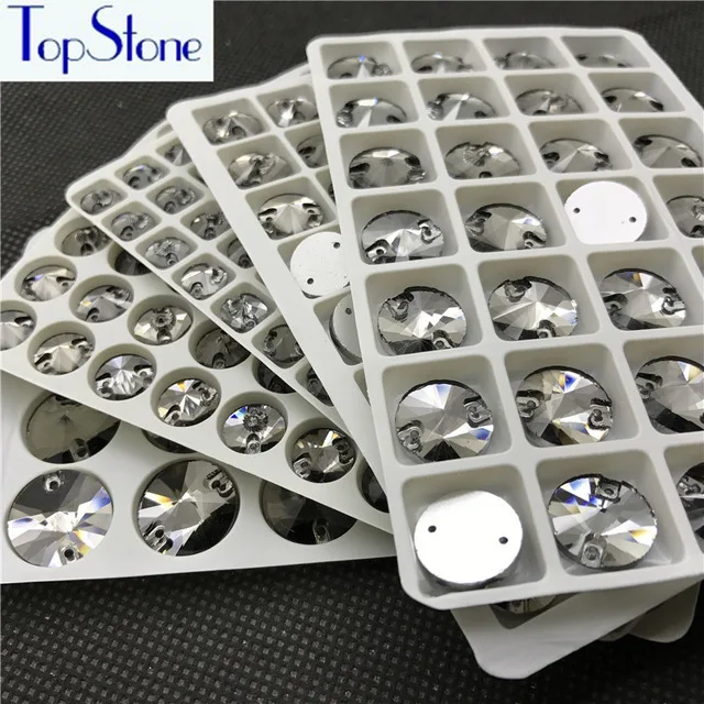 #3200 Rivoli Black Diamond Sew on Crystal Stones Glass Rhinestones Sewing Cristal For Clothes | Дом и сад