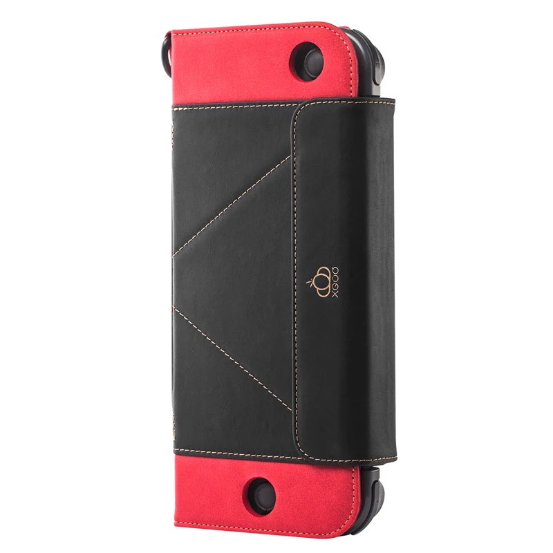 black with red Портативный чехол для Zend стойка-переключатель PU переносная игровая сумка для хранения Жесткий Чехол для Nitendo переключатель NS консоль аксессуары - Цвет: black with red