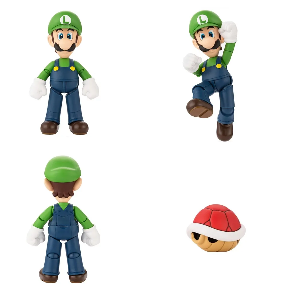 Super Mario Bros Луиджи сцены фигурку Набор 4.7 &quotБесплатная доставка|figure set|action figure setaction