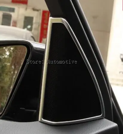 

Для Mercedes Benz GLK Class GLK200 260 300 X204 2008-2015 автомобильный Стайлинг АБС Матовый хромированный аудио динамик крышка отделка детали 2 шт./компл.