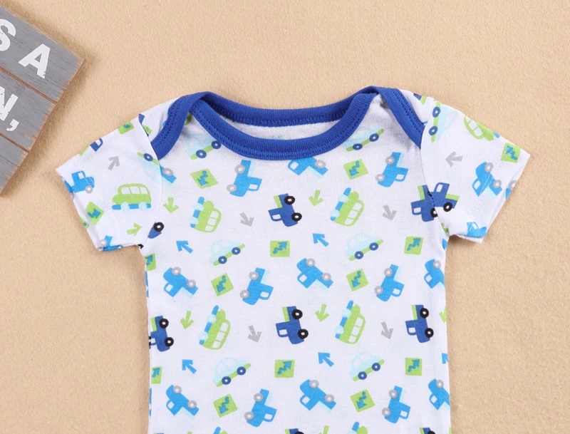 Боди детское летнее с коротким рукавом и мультяшным рисунком | Детская одежда