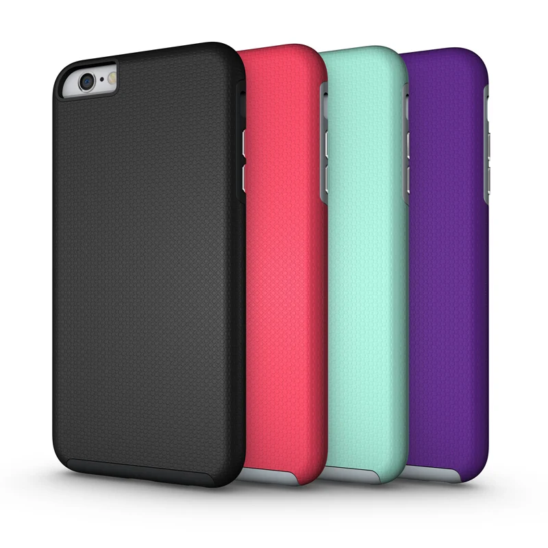 Для Apple iPhone 6 plus роскошный мягкий силиконовый Жесткий PC Combo Алюминий Кнопка