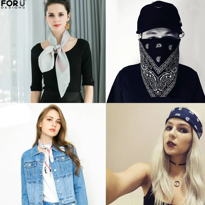 Модные женские банданы FORUDESIGNS с вашим собственным