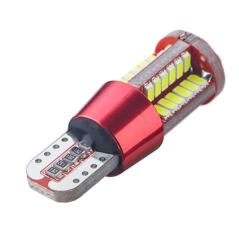 5 шт. Бесплатная Canbus T10 57smd 3014 белый светодиод для W5W 194 168 2825 автомобилей клина