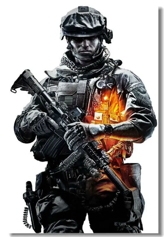 

Free Ship Nice Gift Custom Canvas Poster Fashion Battle field 3 4 Gaming Wallpaper Classic Wall Sticker PN-901#