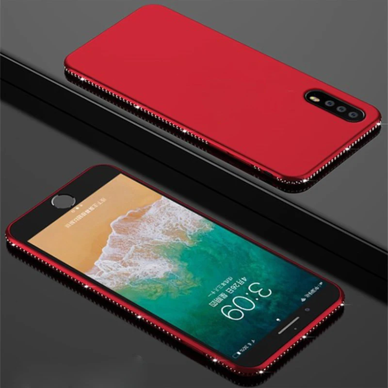 Чехол для iPhone X Xr XS Max блестящий чехол с бриллиантовым кольцом и подставкой мягкий
