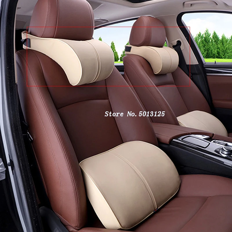 Car Seat Cushion Head Back Neck Rest Pillow Memory Foam Cushions For BMW F30 F10 F25 X5 F15 X6 F16 G30 F45 G11 G12 | Автомобили и