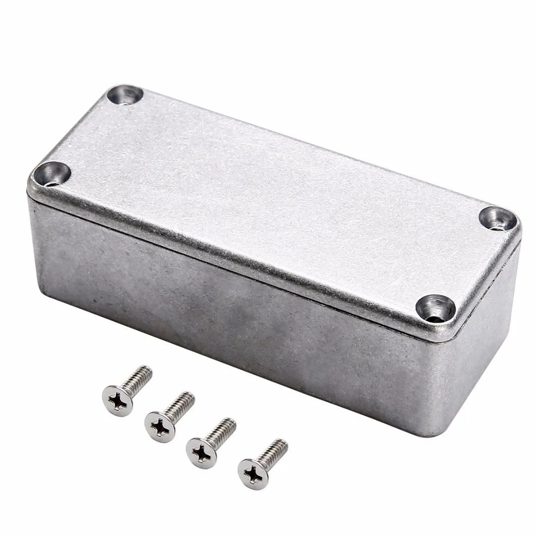 

1pc Silver Aluminium Enclosure Case 1590A Mini Electronic Project Box 92x38x31mm