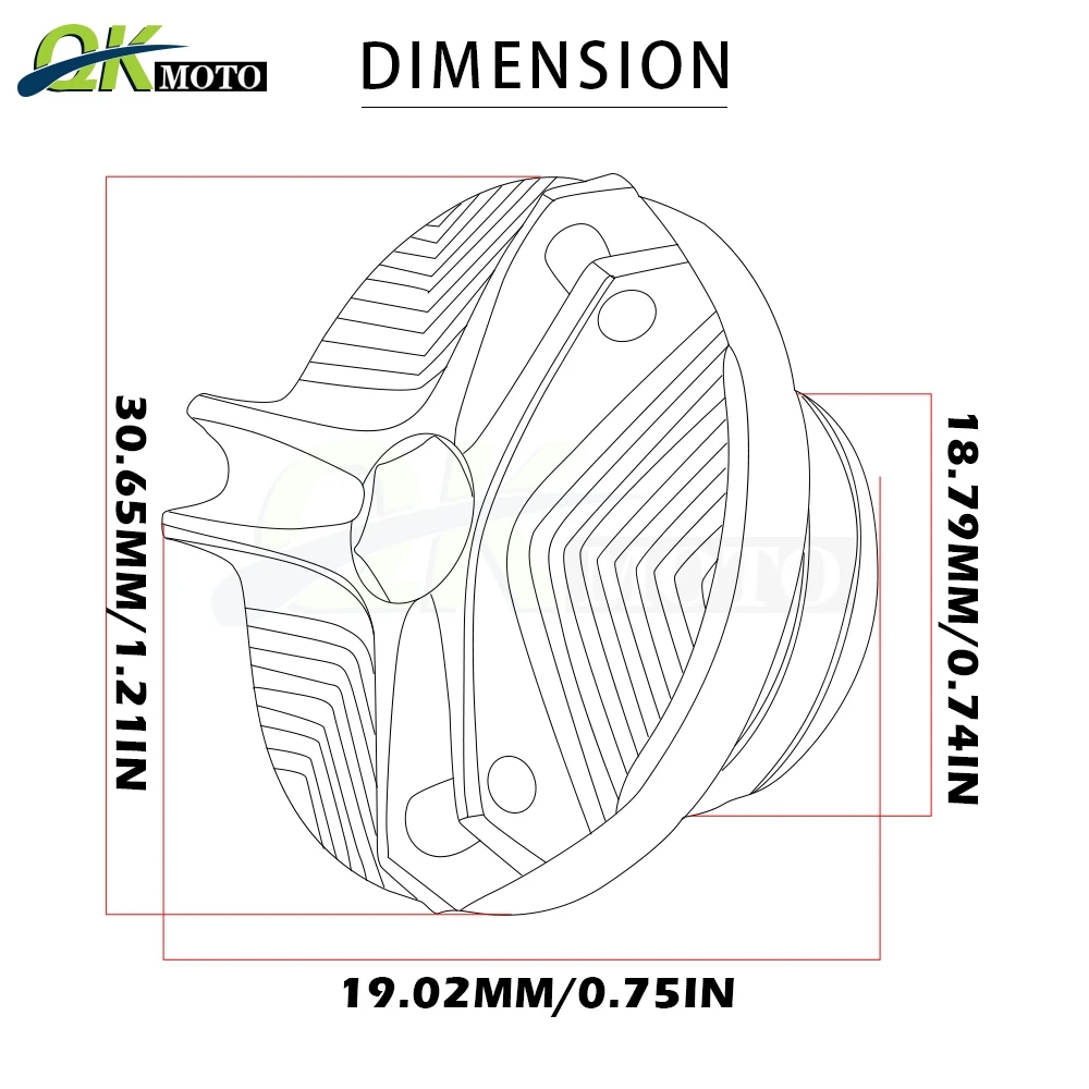 Аксессуары для мотоциклов запчасти двигателя сливная вилка чашка орехов