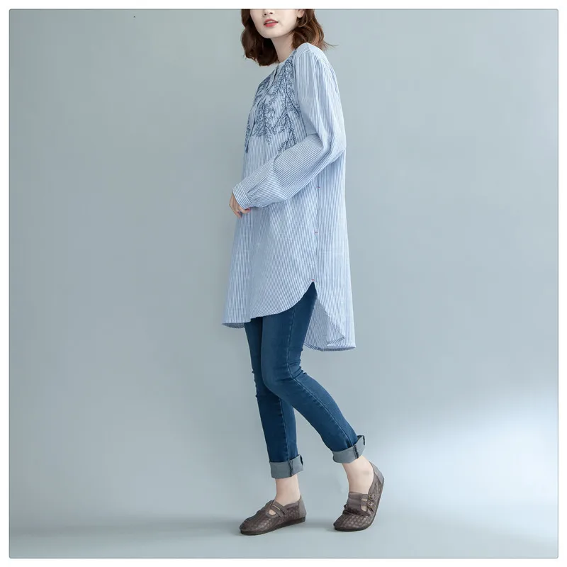 2018 Весна нагрудные новая модная одежда с длинным рукавом одноцветное Цвет синий