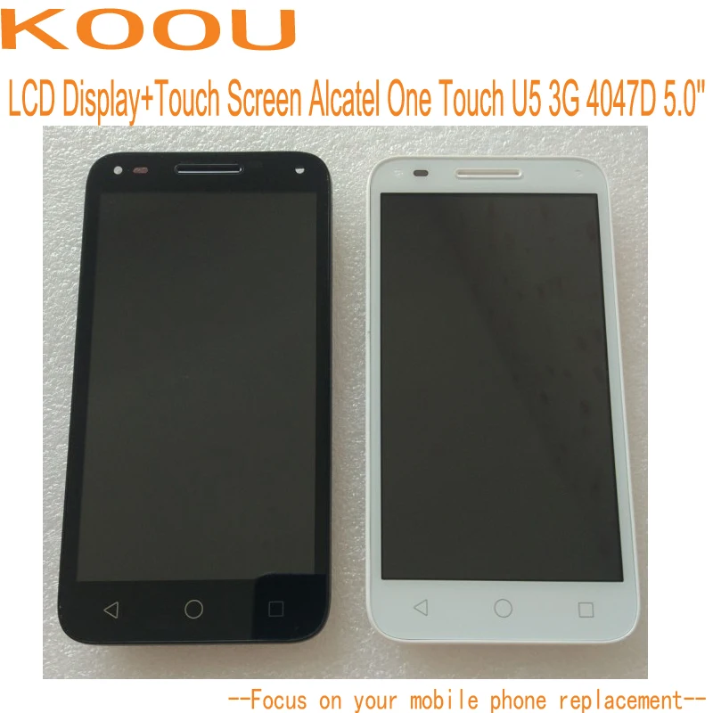 ЖК-дисплей с рамкой для Alcatel One Touch U5 3G 4047D 5 0 ''сенсорный экран Dightizer сенсор в