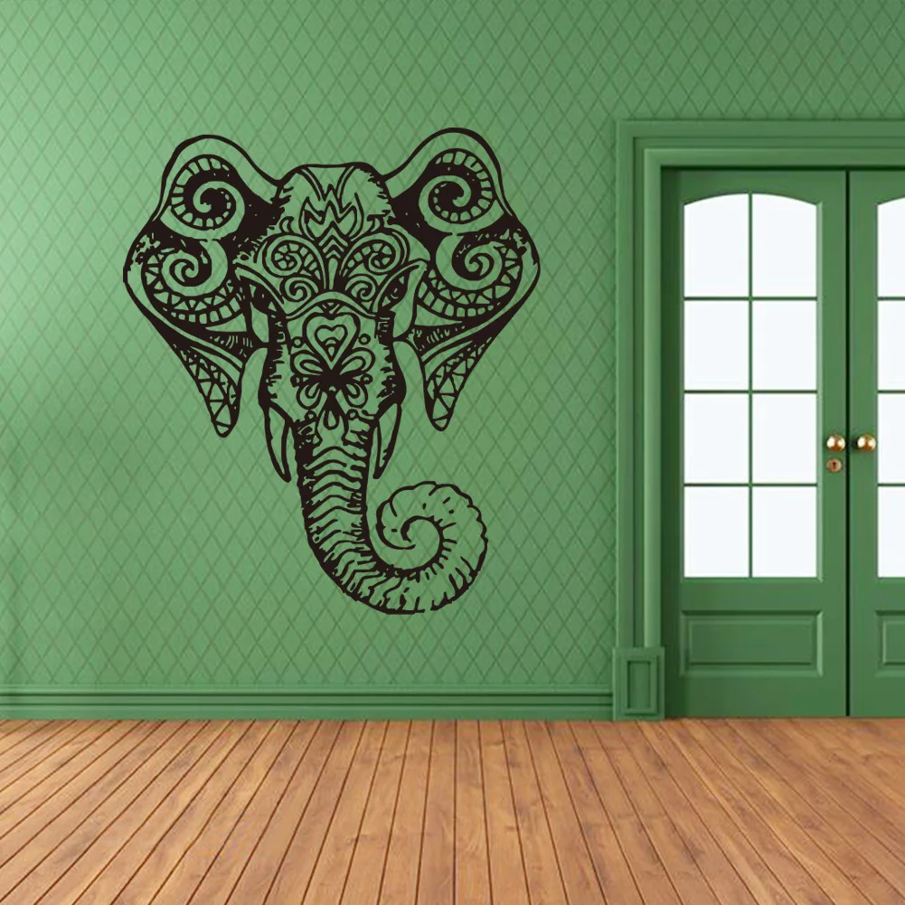 Индивидуальные индийские резные декоративные виниловые наклейки на стену с
