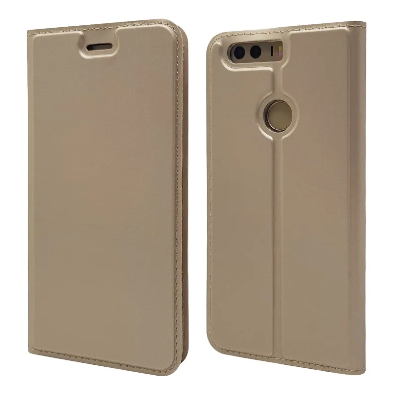Кожаный чехол-бумажник для Huawei Honor 8 Pro/Honor 9 Lite с магнитной подставкой и карточкой