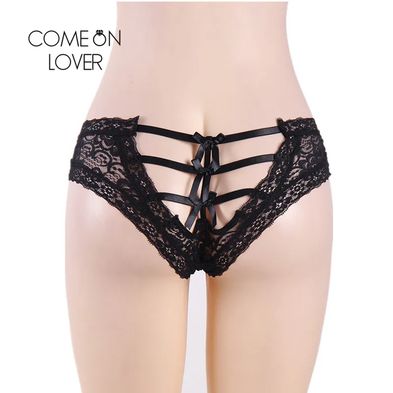 Comeonlover трусики с вырезами сексуальные стильные женские черные Красные кружевные
