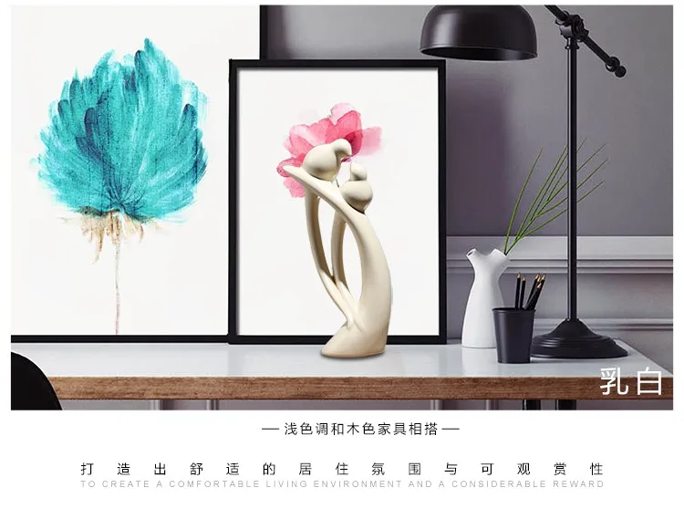 Минималистский керамическая творческий птица статуэтки Home Decor Любители Свадебные украшения ремесел украшения комнаты фарфоровая статуэтка животного