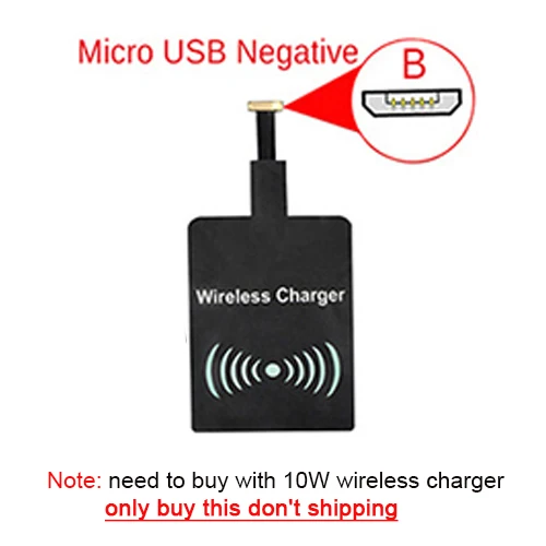 Micro USB B Patch Умное зарядное устройство, беспроводное автомобильное зарядное устройство S5, автоматическое зажимное устройство для быстрой зарядки телефона, автомобильный держатель для iPhone, huawei, samsung, Xiaomi - Тип штекера: Micro USB B Patch