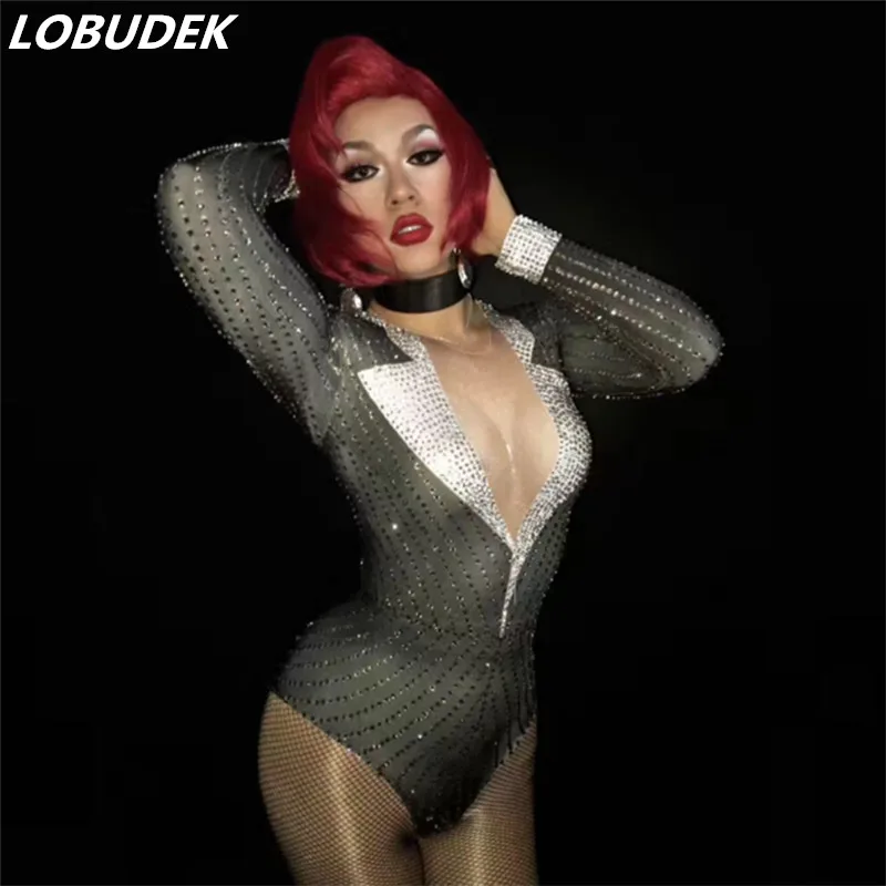Боди женское блестящее эластичное с яркими кристаллами|women bodysuit|crystal jumpsuitgray bodysuit |