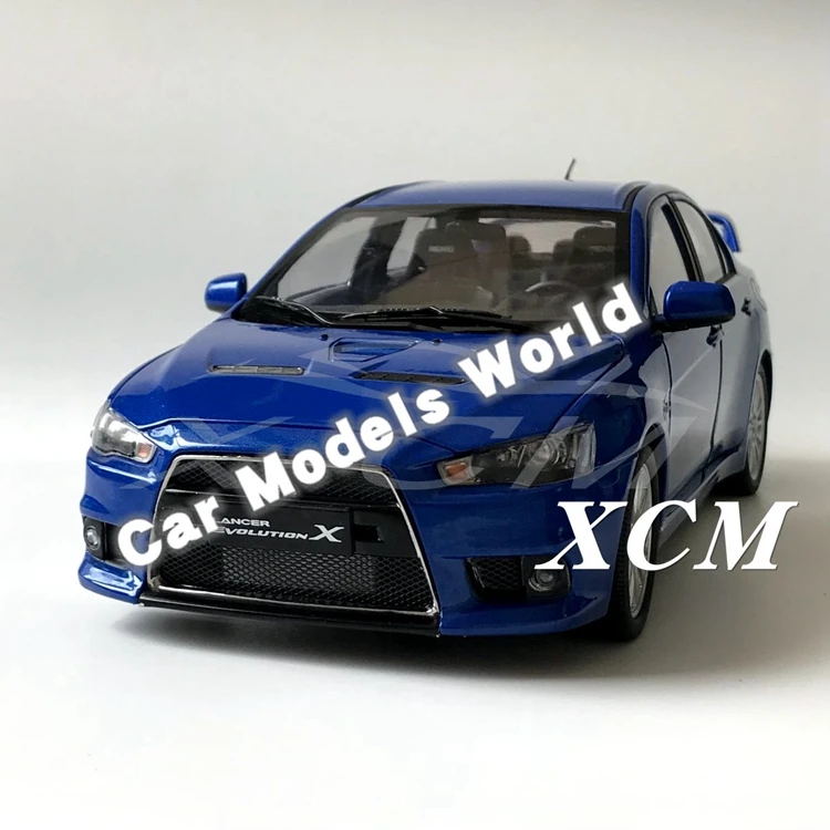 Литая модель автомобиля для Lancer Evolution X EVO X LHD 1:18(синий)+ маленький подарок