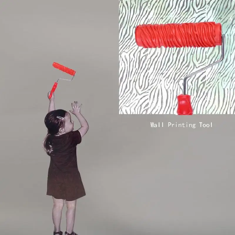 Самодельный ролик для краски кисть инструменты украшения стен тиснения домашней