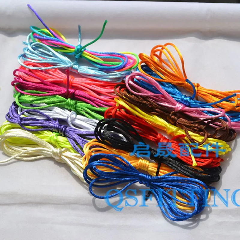 10 метровый мягкий атласный Шелковый Макраме шнур с погремушками нейлоновый