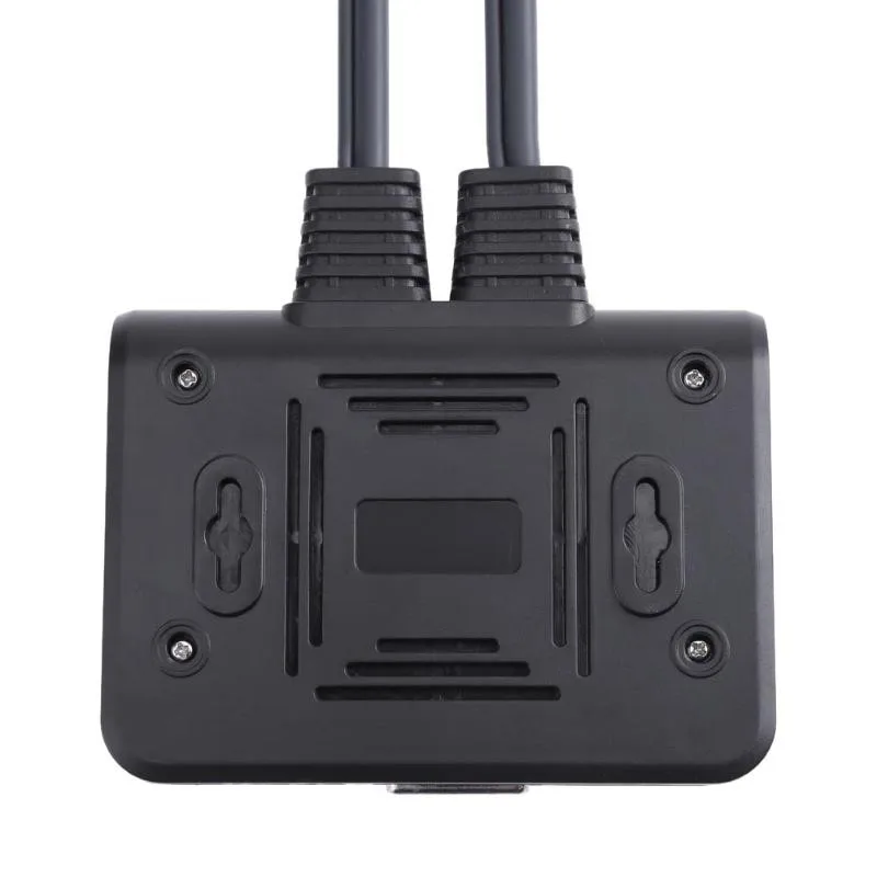 Коммутатор Dvi Kvm 2 порта Usb 0 в 1 с кабелем для аудио и видео монитора клавиатуры мыши