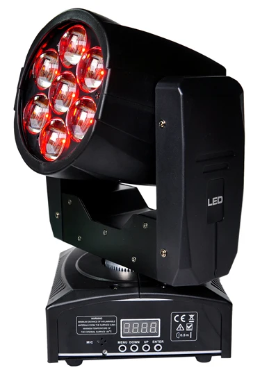 Guangzhou TIPTOP Sample 7x12W New Stage Effect Lighting 4in1 RGBW LED Small Bee Eye Moving Head Beam+Wash Light Smooth Pan Tilt | Освещение