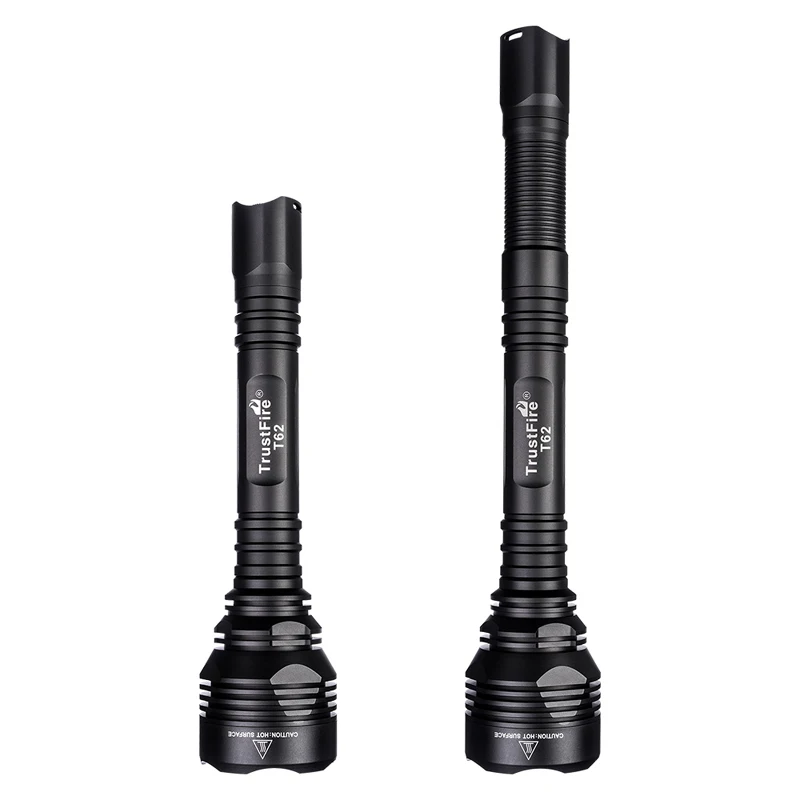 TrustFire T62 CREE XHP70 3600 люмен 5-Mode длинный радиус действия луча дальнего света 431 м светодиодный тактический фонарь(2x18650/3x18650