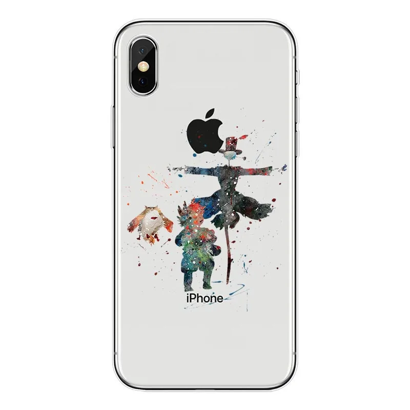 Cute Totoro Spirited Away Ghibli Miyazaki Anime Watercolor Art Hard PC Clear Phone Case For iPhone XS MAX7 7Plus 6 6S 6Plus 5 5S | Мобильные