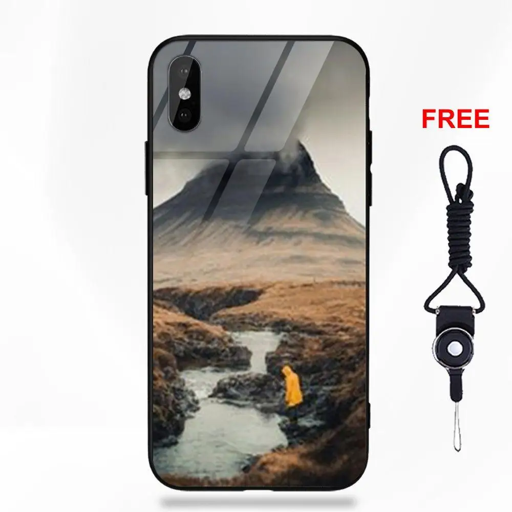 Чудеса природы вулкан Исландия для Apple iPhone 5 5C 5S SE 6 S 7 8 Plus X XS Max XR Мягкие TPU оправа