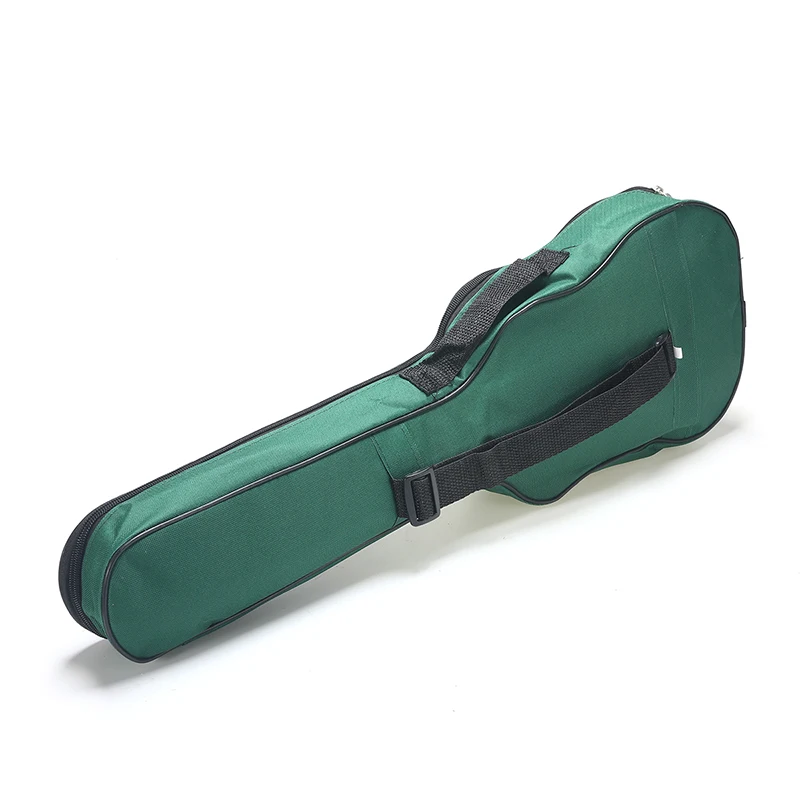 Мягкий черный и зеленый чехол для укулеле на плечо Сумка с музыкальными