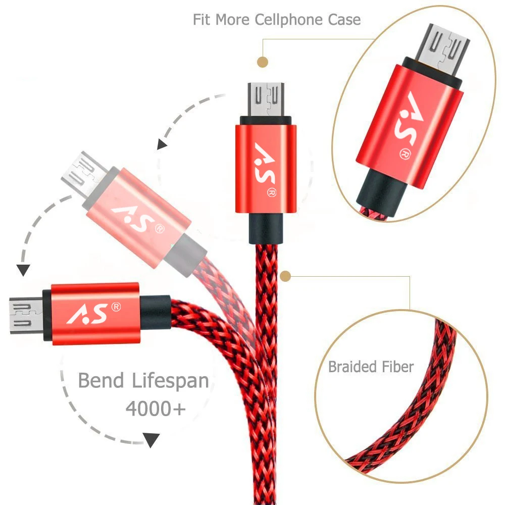 А. С микро USB кабель провод для быстрого заряда Android мобильного телефона