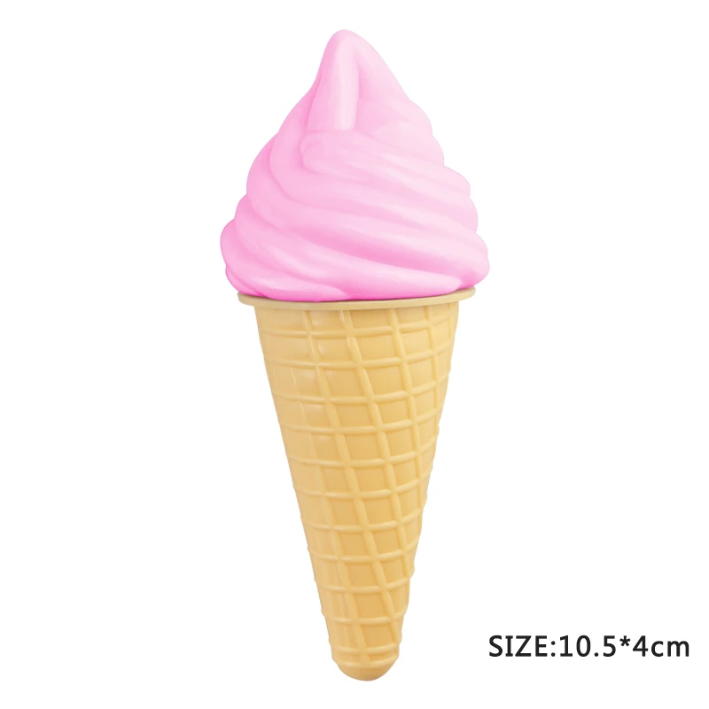 Pink Cone Кавайные Детские кухонные игрушки, пластиковые симуляторы, еда, торт, мороженое, десерт, ролевые игры, раннее образование, игрушка для детей, подарок - Цвет: Pink Cone