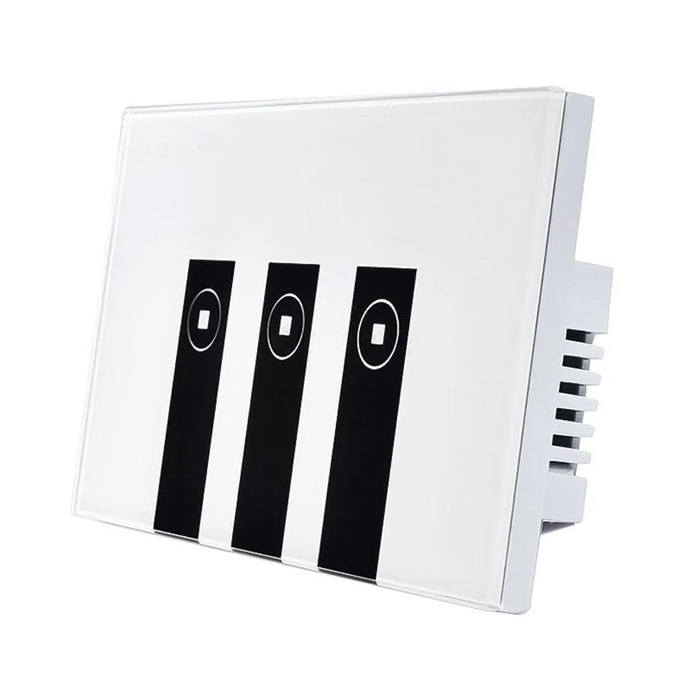 ABS WiFi умный выключатель света 3 Банды сенсорный настенный белый +