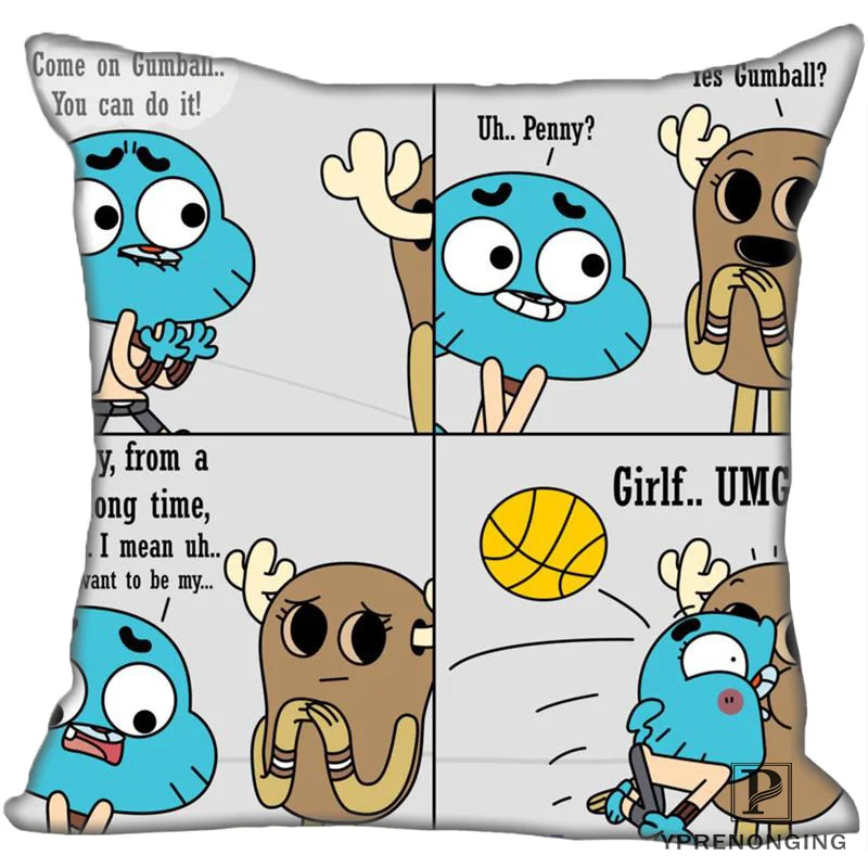 Лучший заказ Amazing world of gumball (1) @ Наволочка на подушку спальня домашняя квадратная
