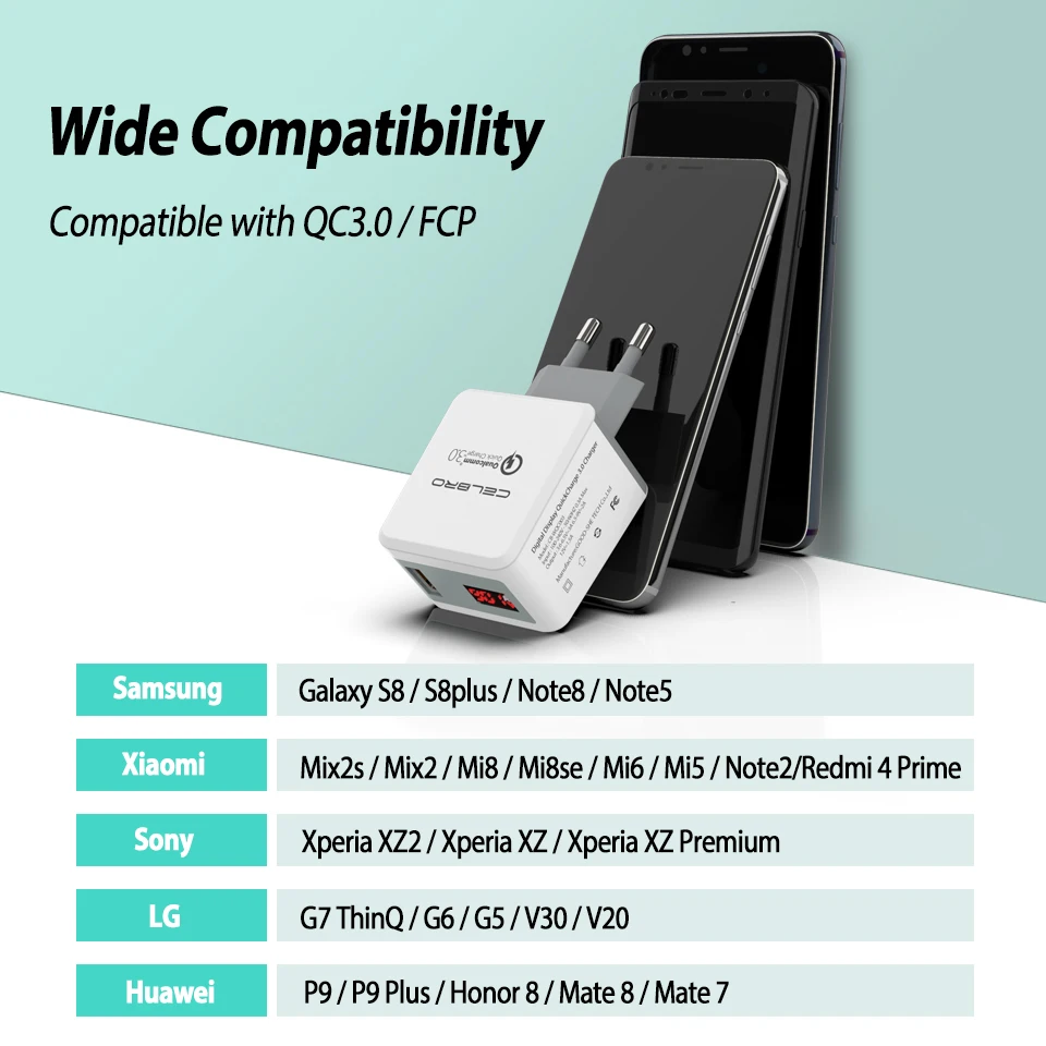 QC3.0 настенное USB быстрое зарядное устройство Quick Charge 3 0 для Xiao mi 8 SE 6 6X 5S x 2 Note Max QC Plug