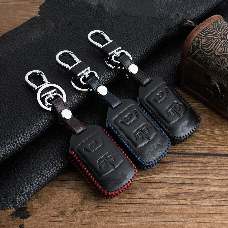 3 кнопки кожаный чехол Key автомобилей сумка брелок кожи Набор для Chery Tiggo 5 ARRIZO 7 chery
