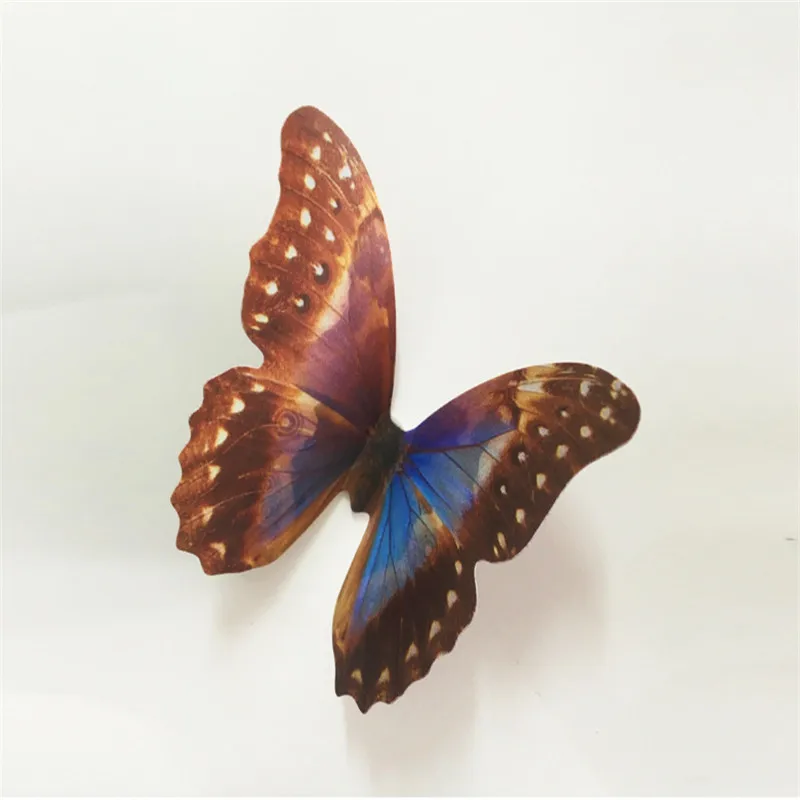 19Pcs/lot New Arrival 3D PVC Butterfly Wall Stickers for kids living room DIY Home Decor on the wall Fridage stickers Decoration | Дом и сад