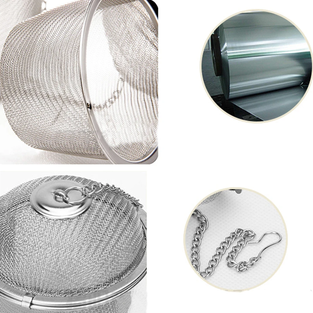 Пищевой сетчатый Чайный фильтр из нержавеющей стали с крышкой и удлиненной