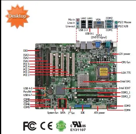 100% OK оригинальный IPC плата EL620 C 5 * PCI Промышленная материнская 3 ISA с Процессор
