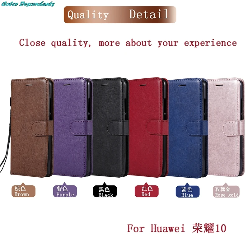Honor10 Case on sFor Coque Huawei Honor 10 Cover for Fundas Luxury Vintage Wallet Magnet Flip Leather | Мобильные телефоны и