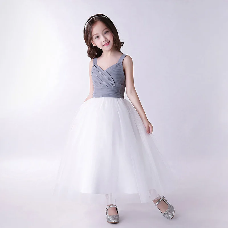 Elegant Girl Dresses Fashion Kids Lace Party Tulle Flower Princess Wedding Baby Ball Gown | Детская одежда и обувь