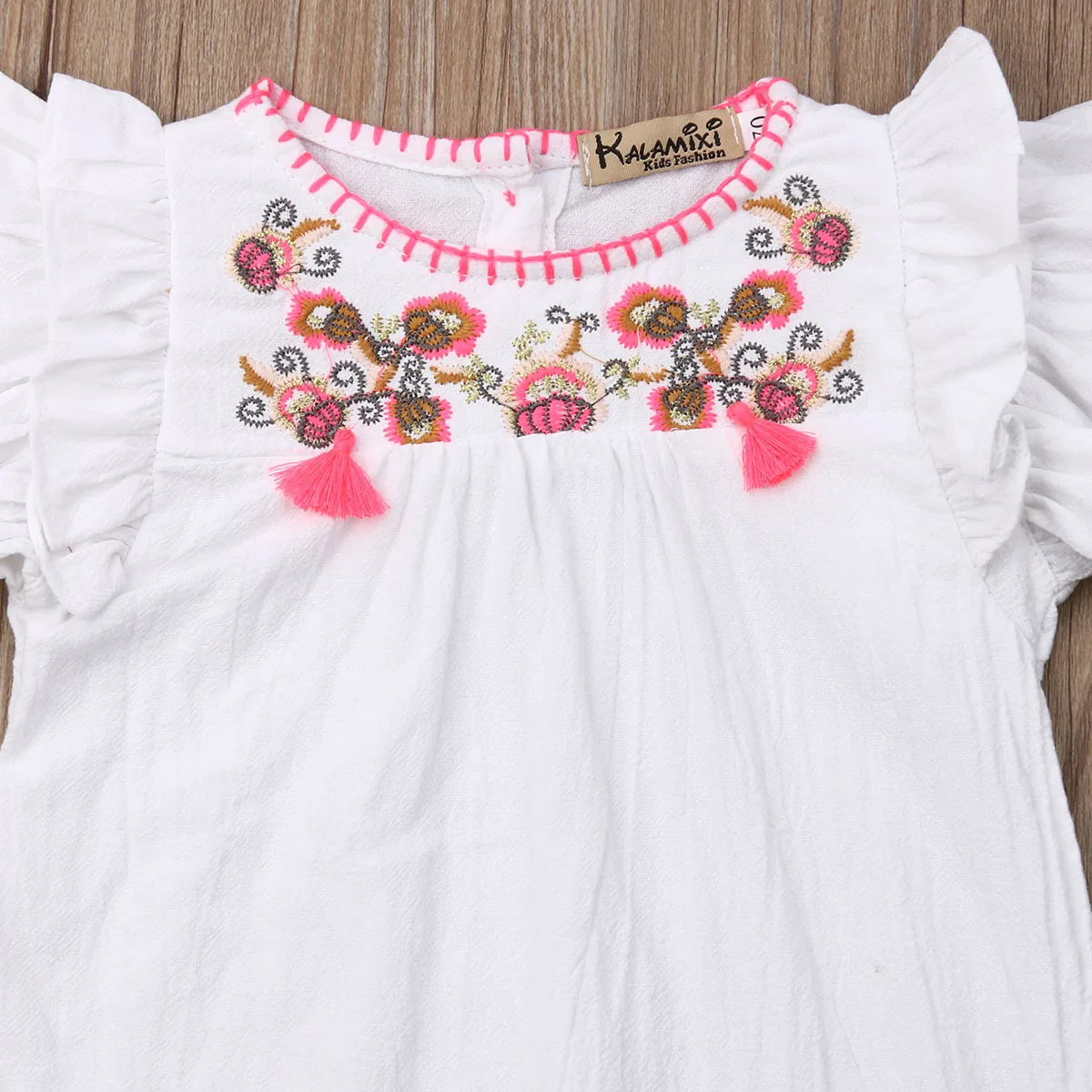 2019 летняя одежда для маленьких девочек с цветочным рисунком костюмы