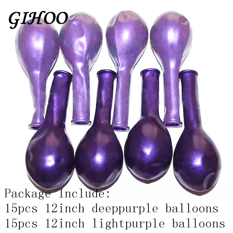 purple style 30 шт. 12 дюймов темно-светло-голубые и белые Воздушные шары День рождения воздушные шары романтические украшения Свадьба День святого Валентина вечерние партия поставки - Цвет: purple style